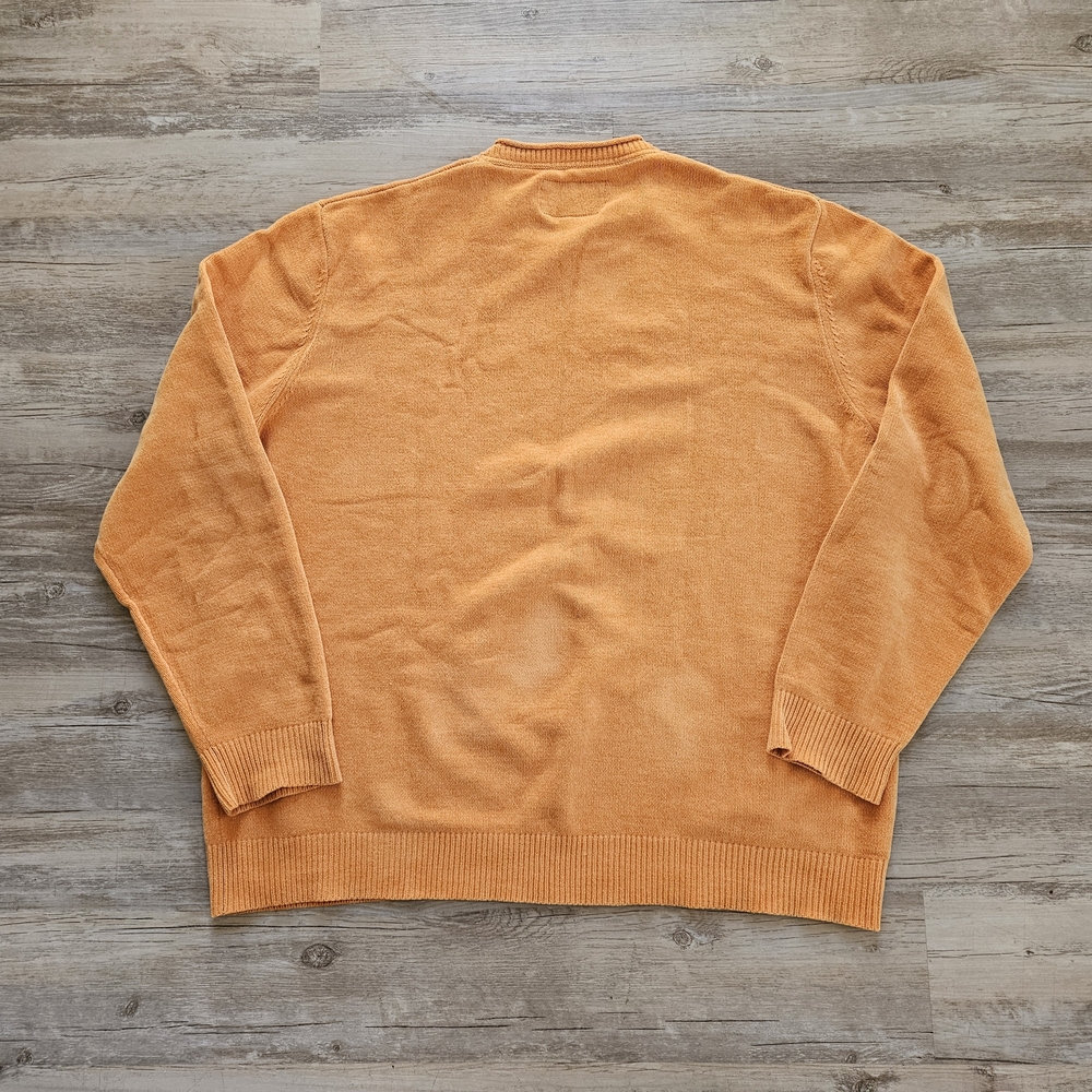 32 Bar Blues Men's Cotton Burnt Orange Pullover Crewneck Sweater XXL - Picture 6 of 6